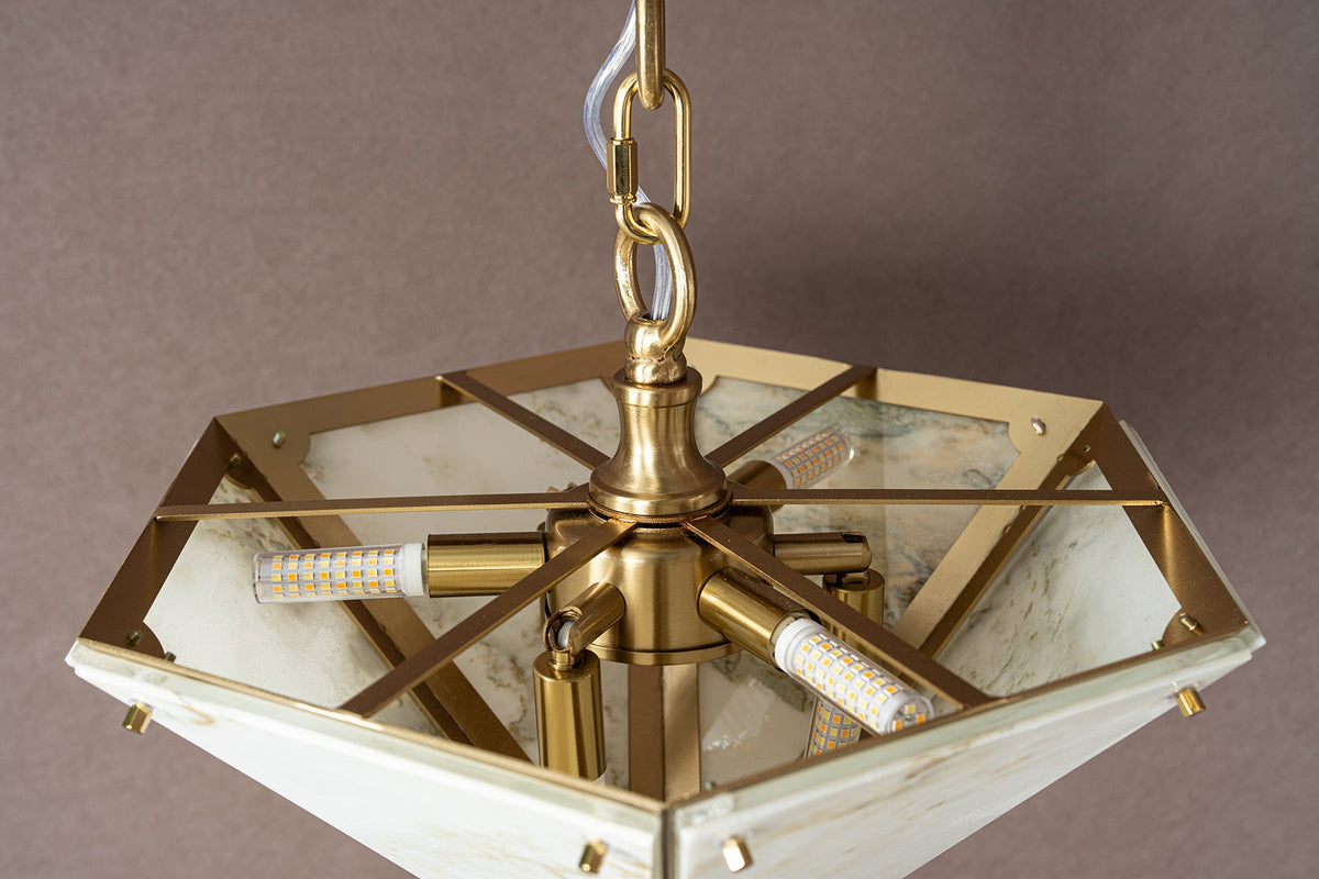 Modern Faceted Luxury stone Chandelier