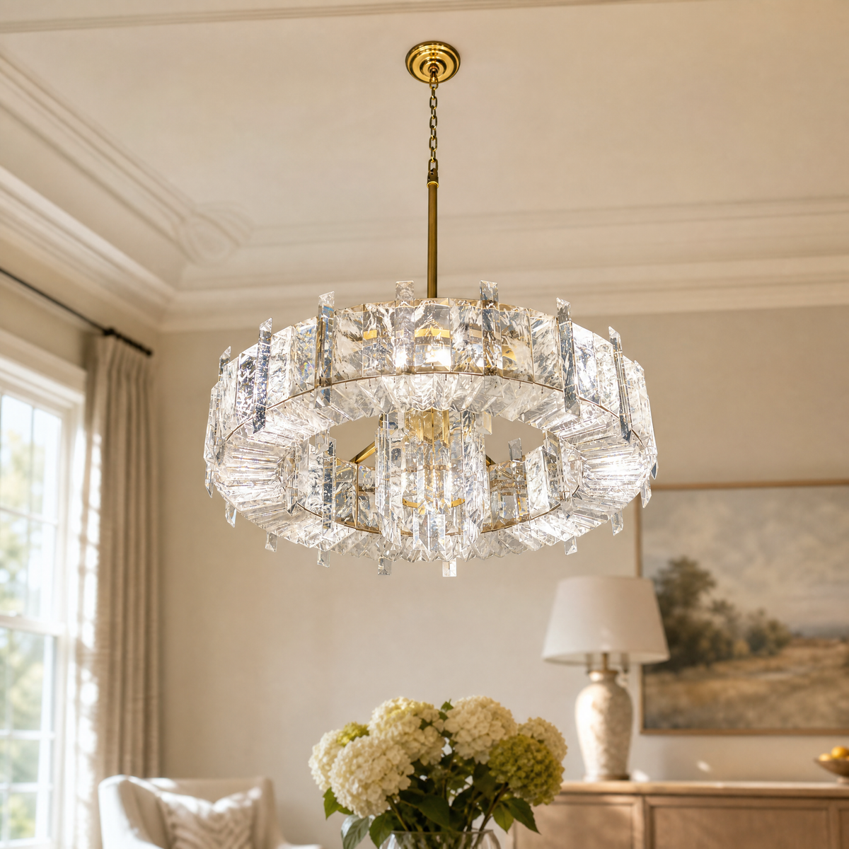 Wynen Rock Crystal Chandelier