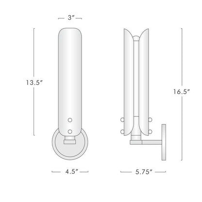 Alen White Glass Wall Sconce , Wall Lamps for Bedroom