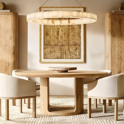 Riora Calcite Round Chandelier 31"40"60"