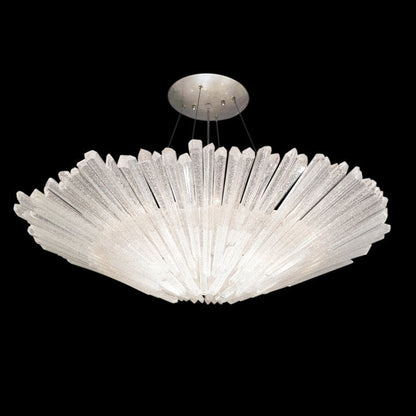 Diamantina 32" Round Chandelier, 8-Light Crystal Chandelier, Elegant Luxury Lighting