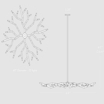 Flora Circular Chandelier - Oasislives