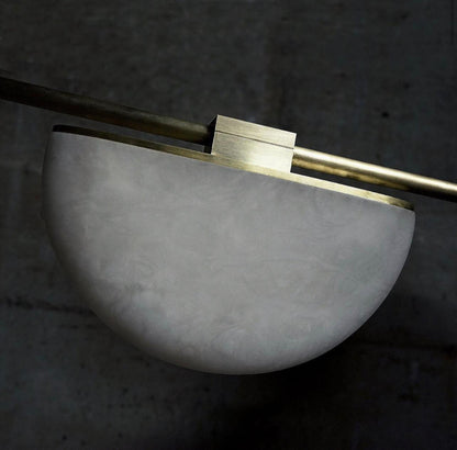 Glacera Alabaster Artistic Modern Chandelier For Living Room