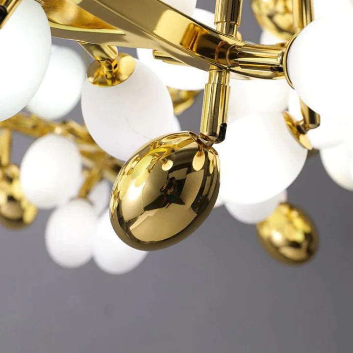 Denise Luxury Escamoles Modern Linear Grape Chandelier