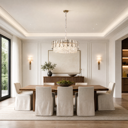 Eterea Crystal Halo Chandelier