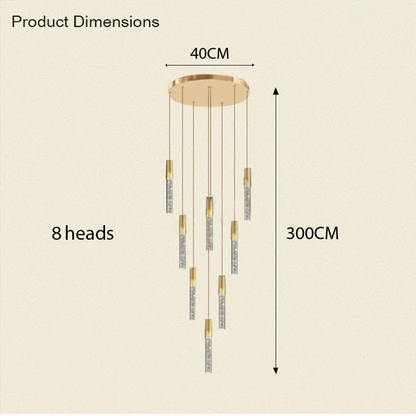 Adelaide Foyer & Staircace Chandelier 23" 19" 15" D