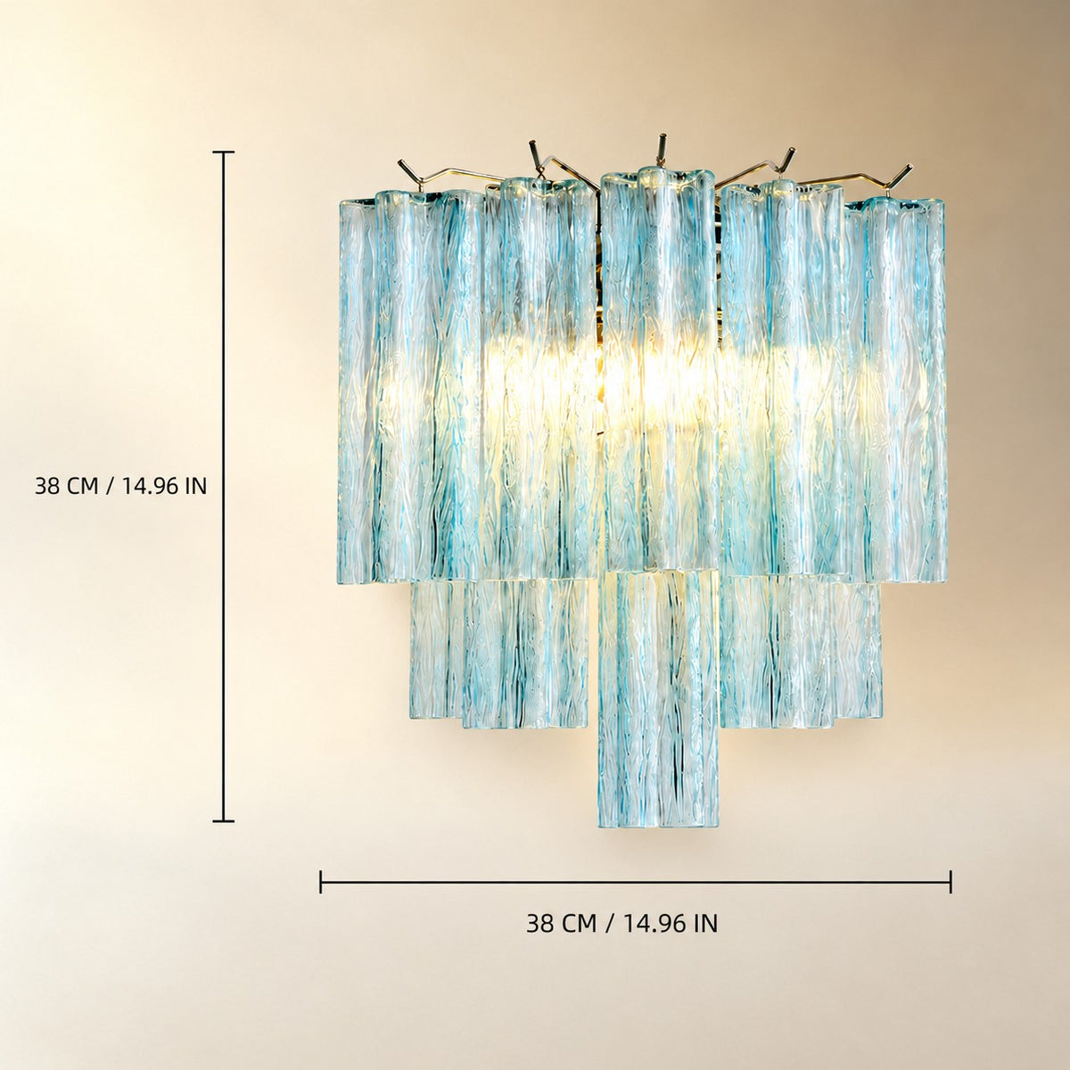 Floravia Murano Glass Wall Sconce