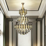 Foyer 3 Layers Extra Large Crystal Chandelier For Living Room Staircase Ceiling Lighting Fixture