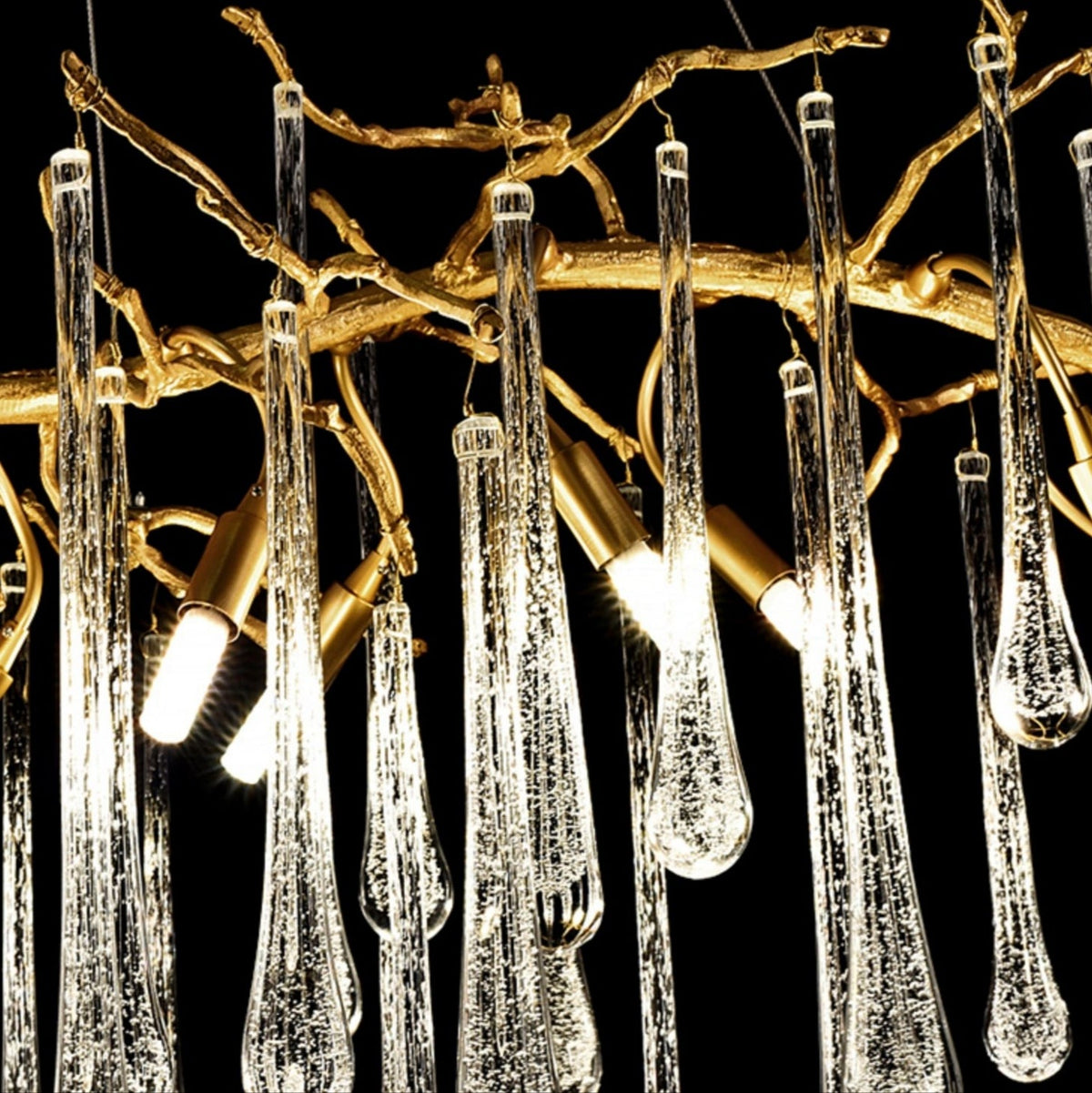 French Style Crystal Branch Drops Chandelier