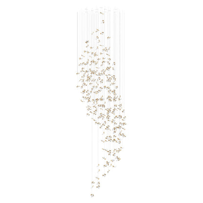 Galaxy Frosted Petals Frozen Chandelier