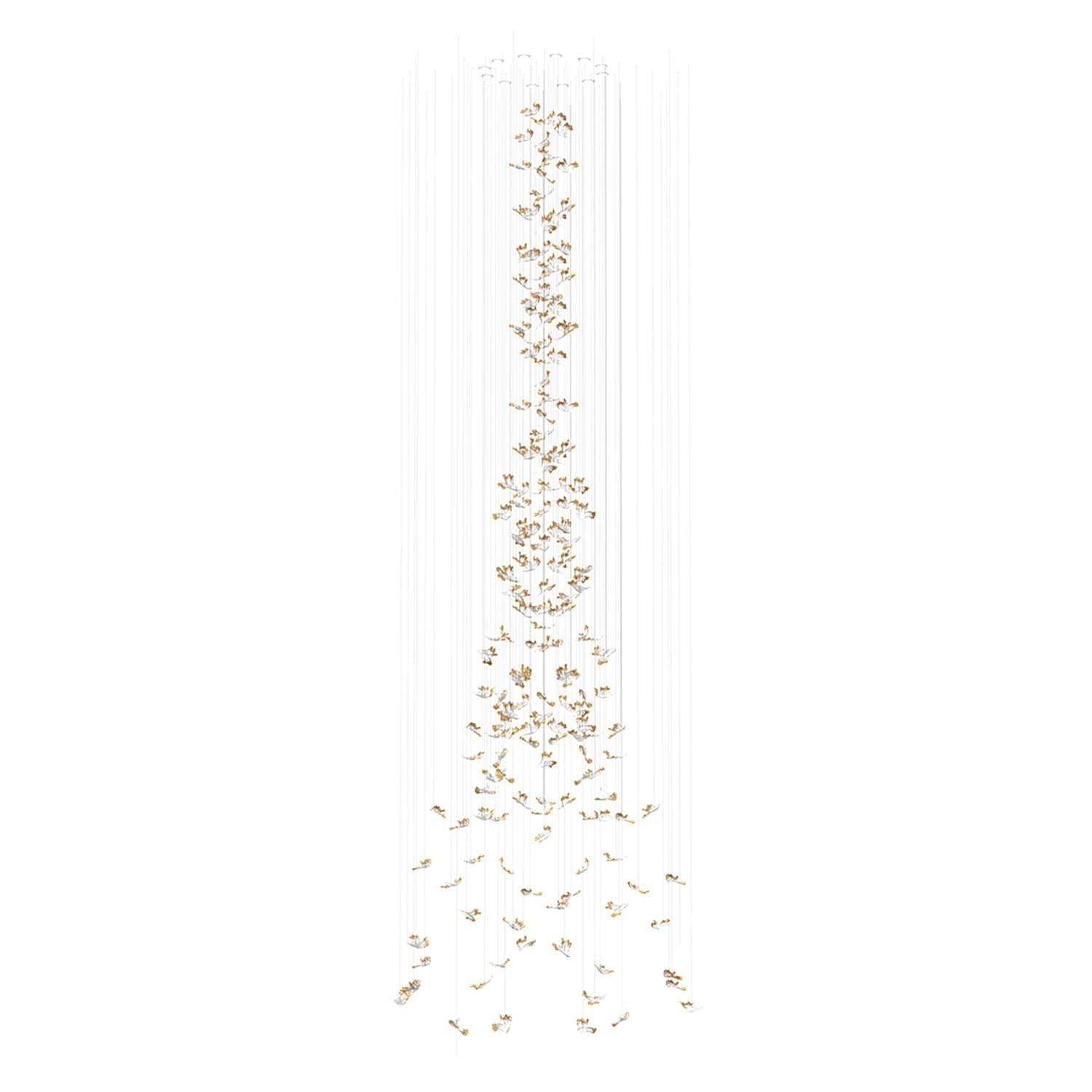 Galaxy Frosted Petals Frozen Chandelier