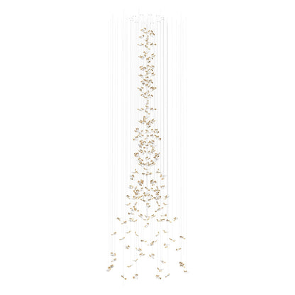 Galaxy Frosted Petals Frozen Chandelier