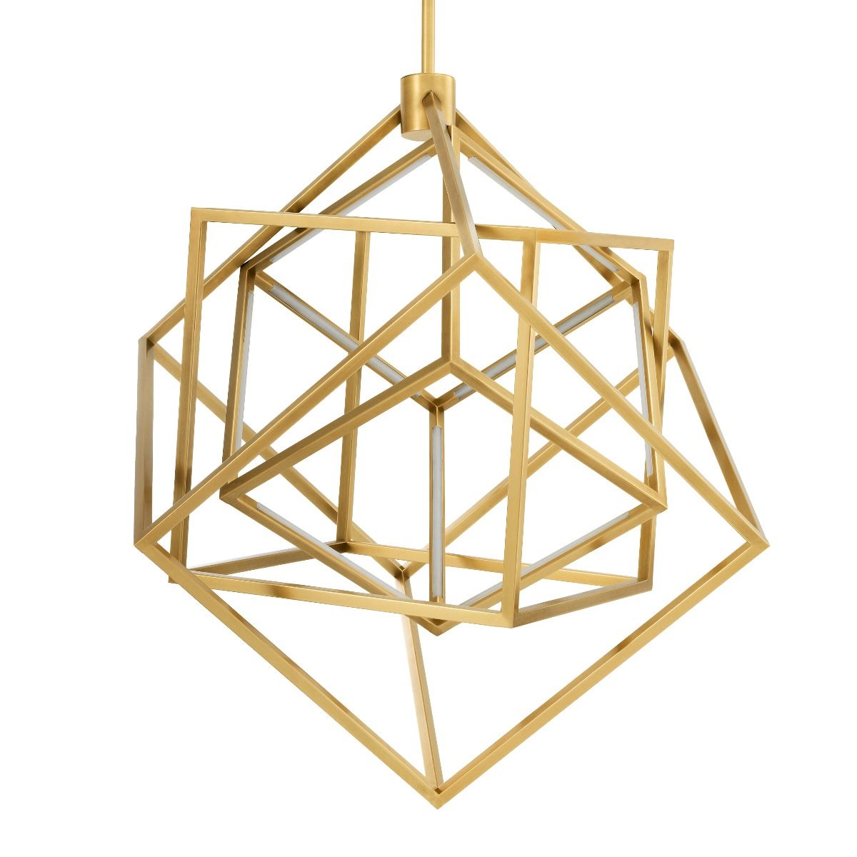 Denise Brigitte Modern Brass Chandelier