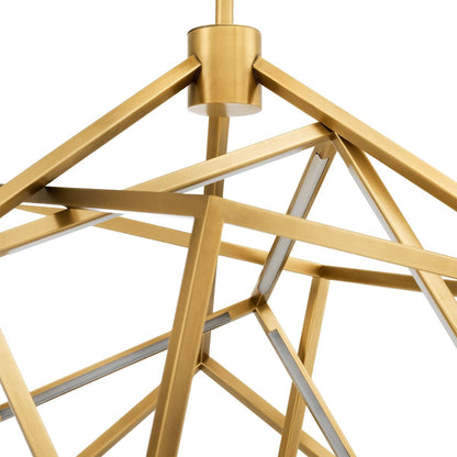 Denise Brigitte Modern Brass Chandelier