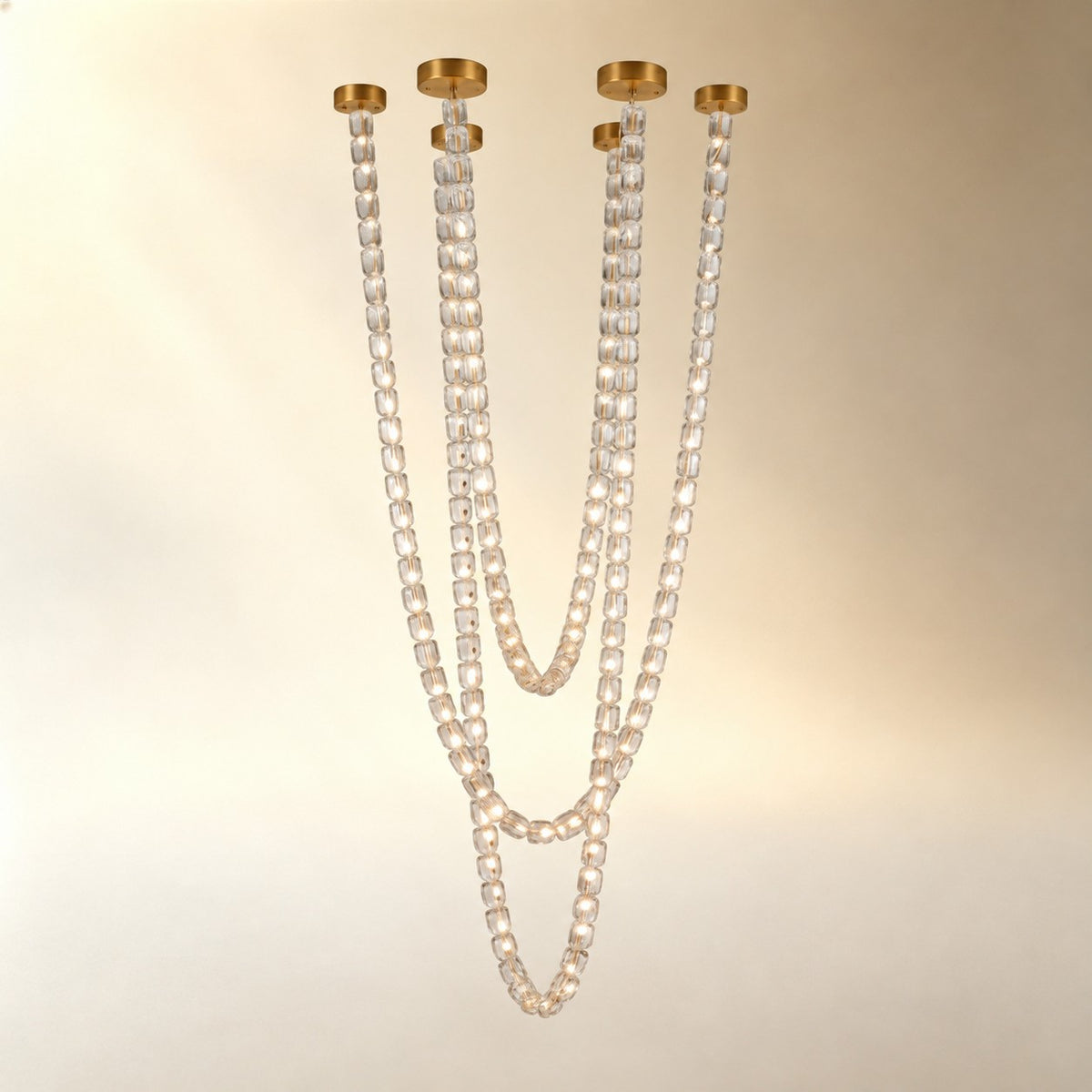 Gabriel Cascade K9 Crystal Chandelier