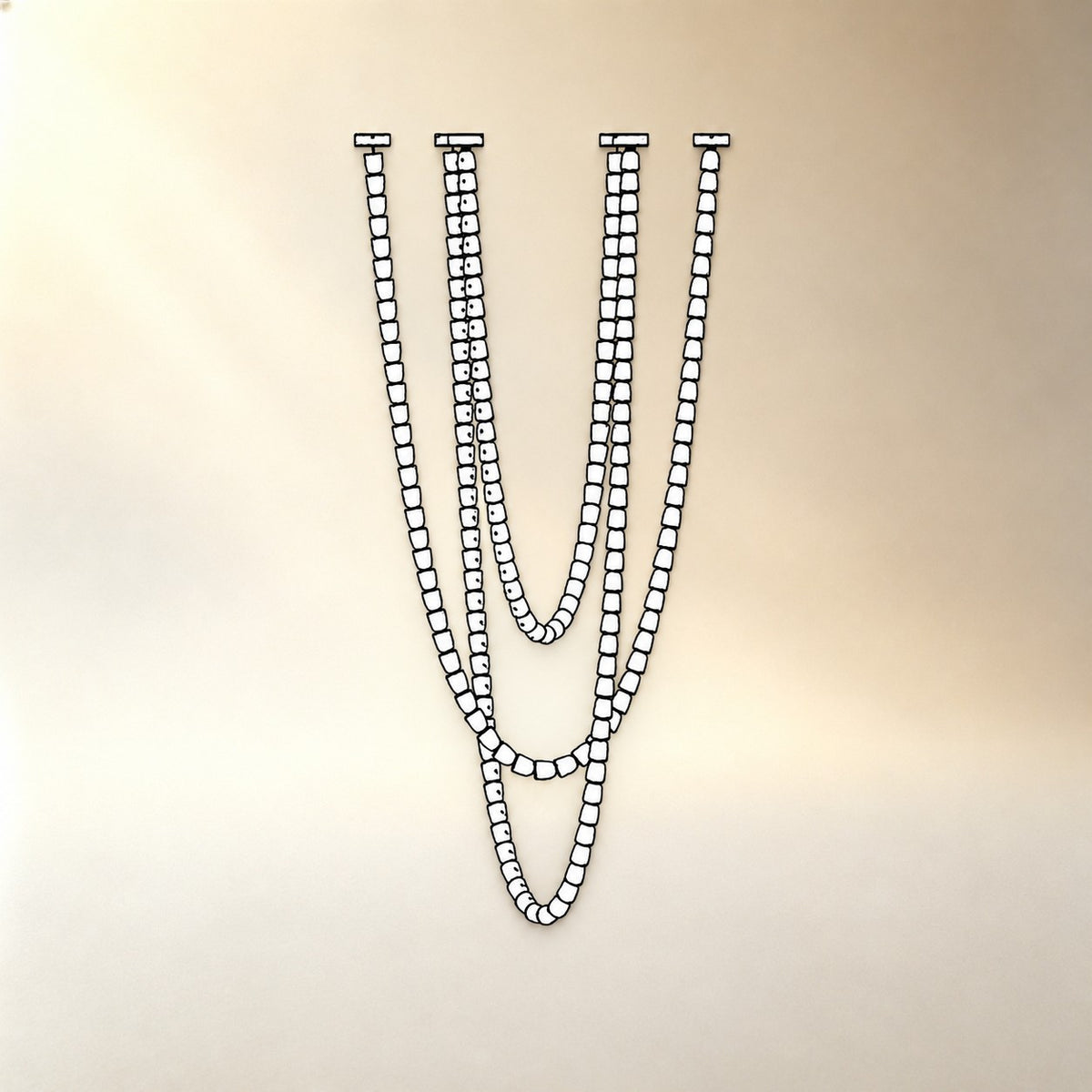Gabriel Cascade K9 Crystal Chandelier