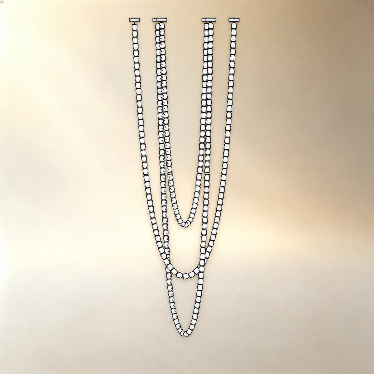 Gabriel Cascade K9 Crystal Chandelier
