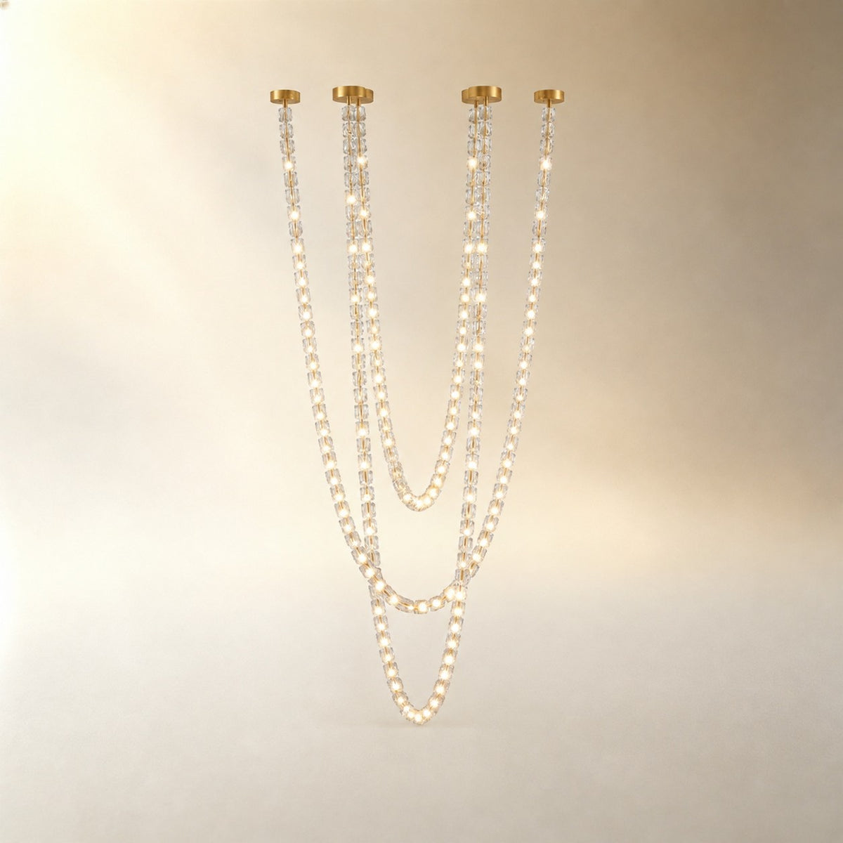 Gabriel Cascade K9 Crystal Chandelier