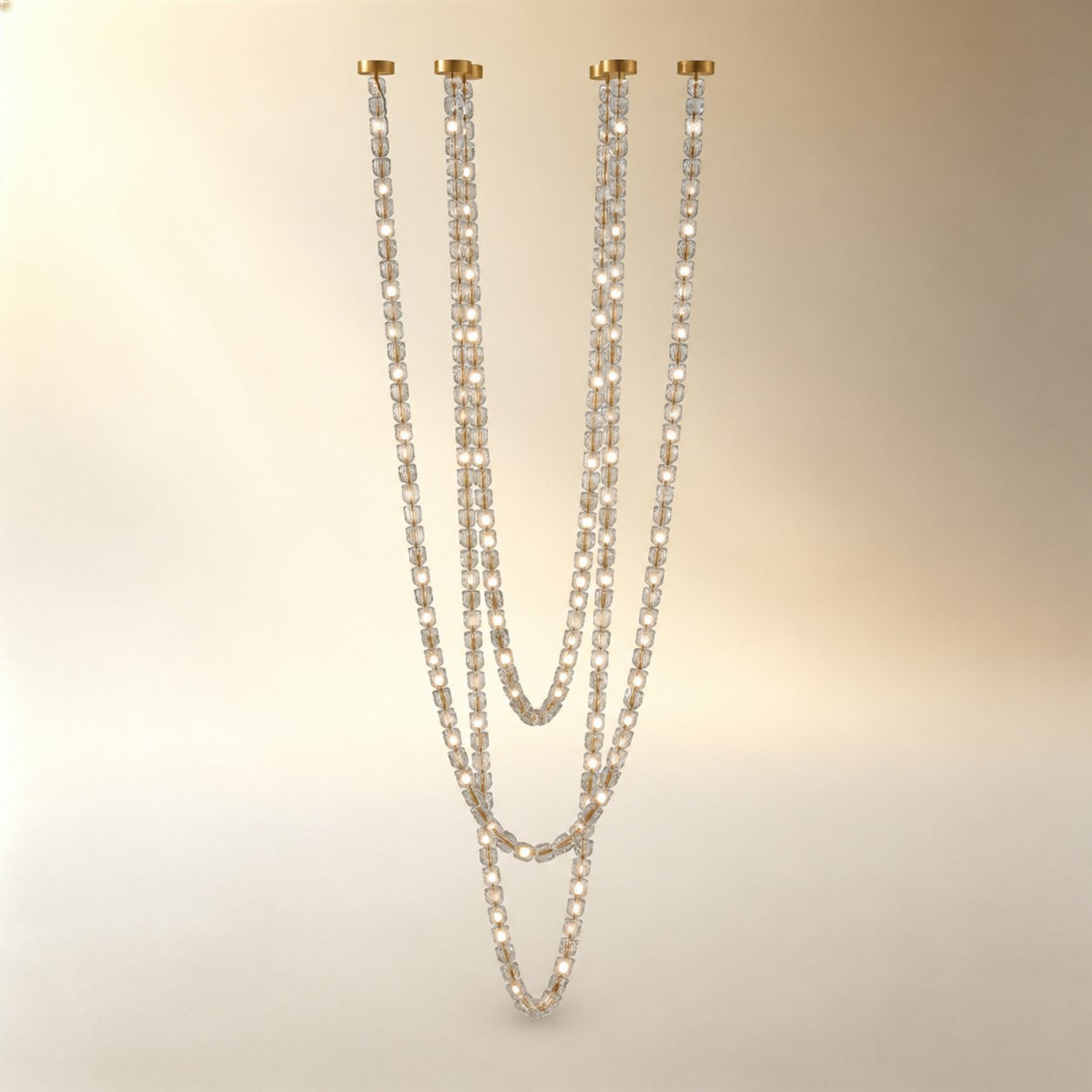 Gabriel Cascade K9 Crystal Chandelier