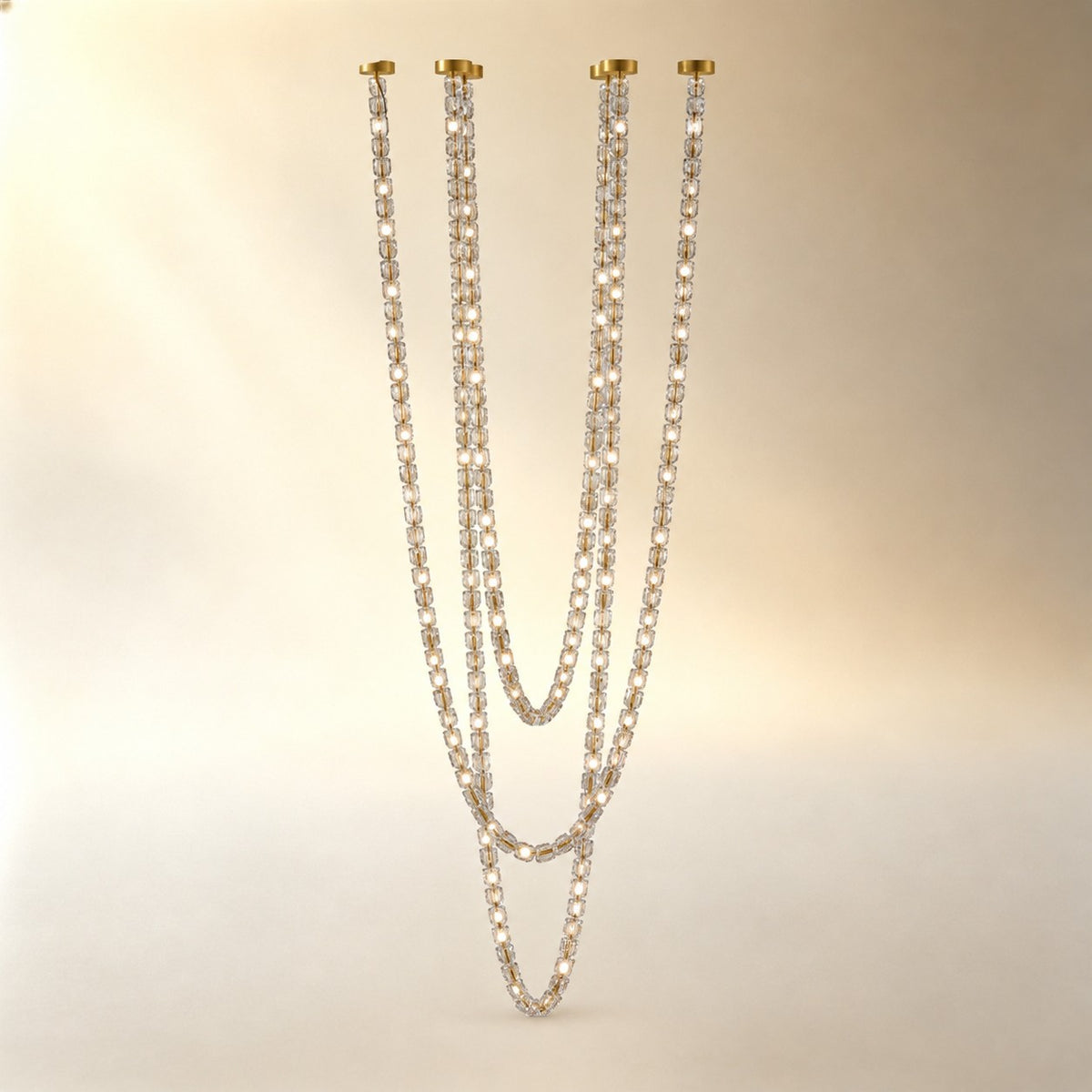 Gabriel Cascade K9 Crystal Chandelier