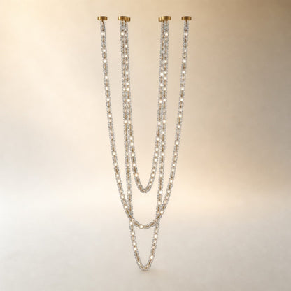 Gabriel Cascade K9 Crystal Chandelier