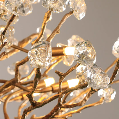 Gemstone Branch Chandelier with Artistic Design for Bedroom or Living Room