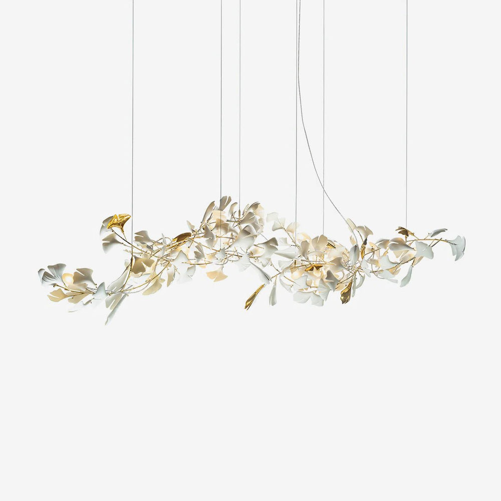 Gingko Ceramic Branch Chandelier E