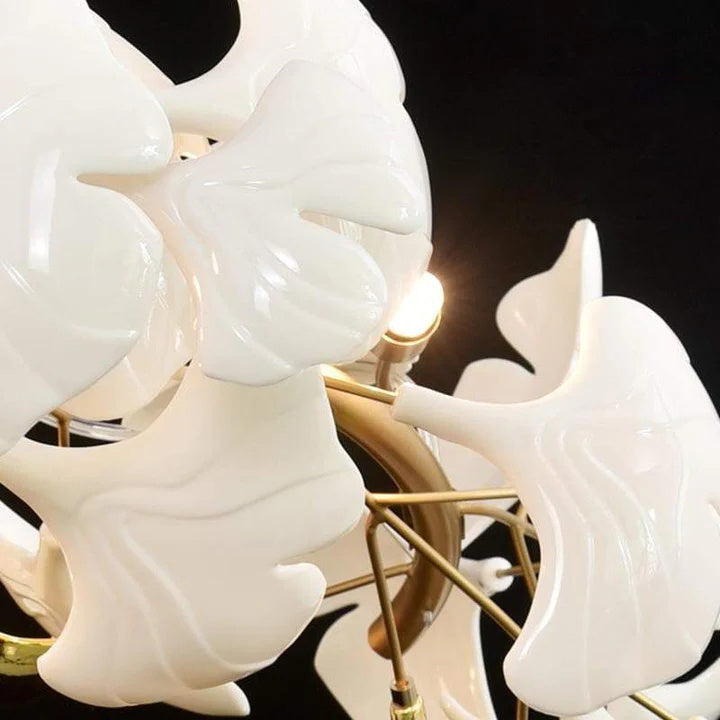 Denise Luxury Ceramic Ginkgo Petal Chandelier