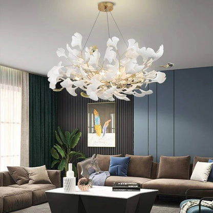 Denise Luxury Ceramic Ginkgo Petal Chandelier