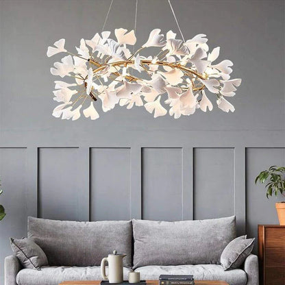 Denise Luxury Ceramic Ginkgo Petal Chandelier