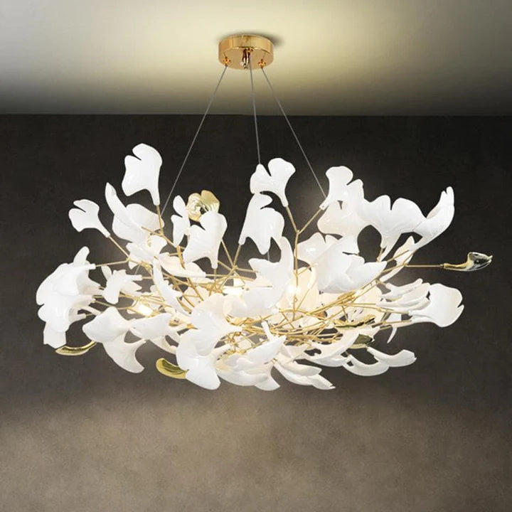 Denise Luxury Ceramic Ginkgo Petal Chandelier