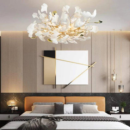 Denise Luxury Ceramic Ginkgo Petal Chandelier