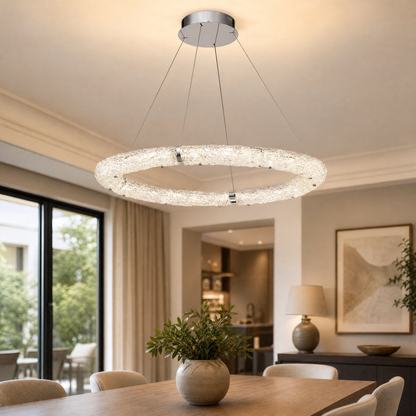 Belia Glamorous Modern Glass Chandelier