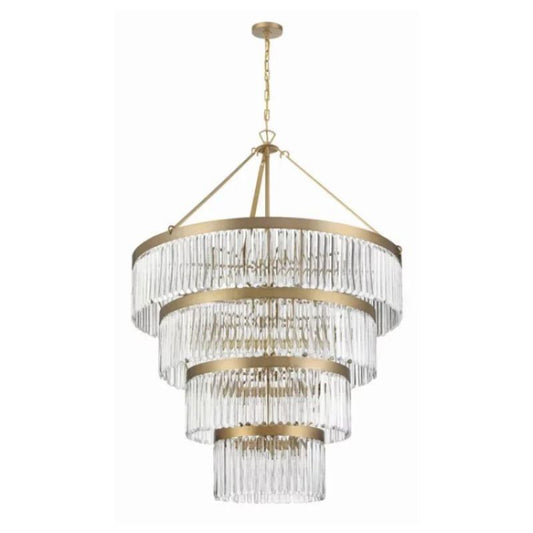 Grent 4-Tier Round Crystal Chandelier 40" - jchandelier