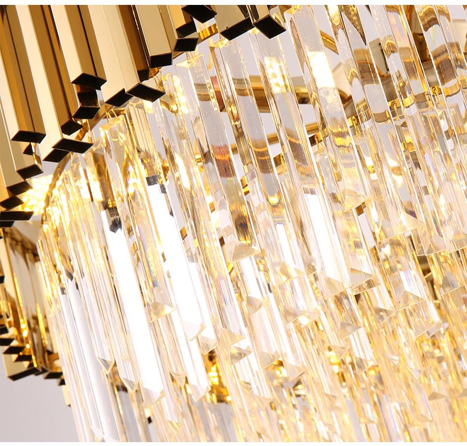 Denise Modern cascade chandelier for staicase, lobby, hall, foyer, stairwell