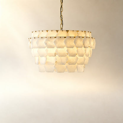 Hexa Cloud Alabaster Pendant Light
