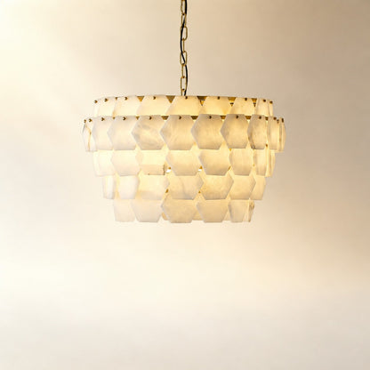 Hexa Cloud Alabaster Pendant Light