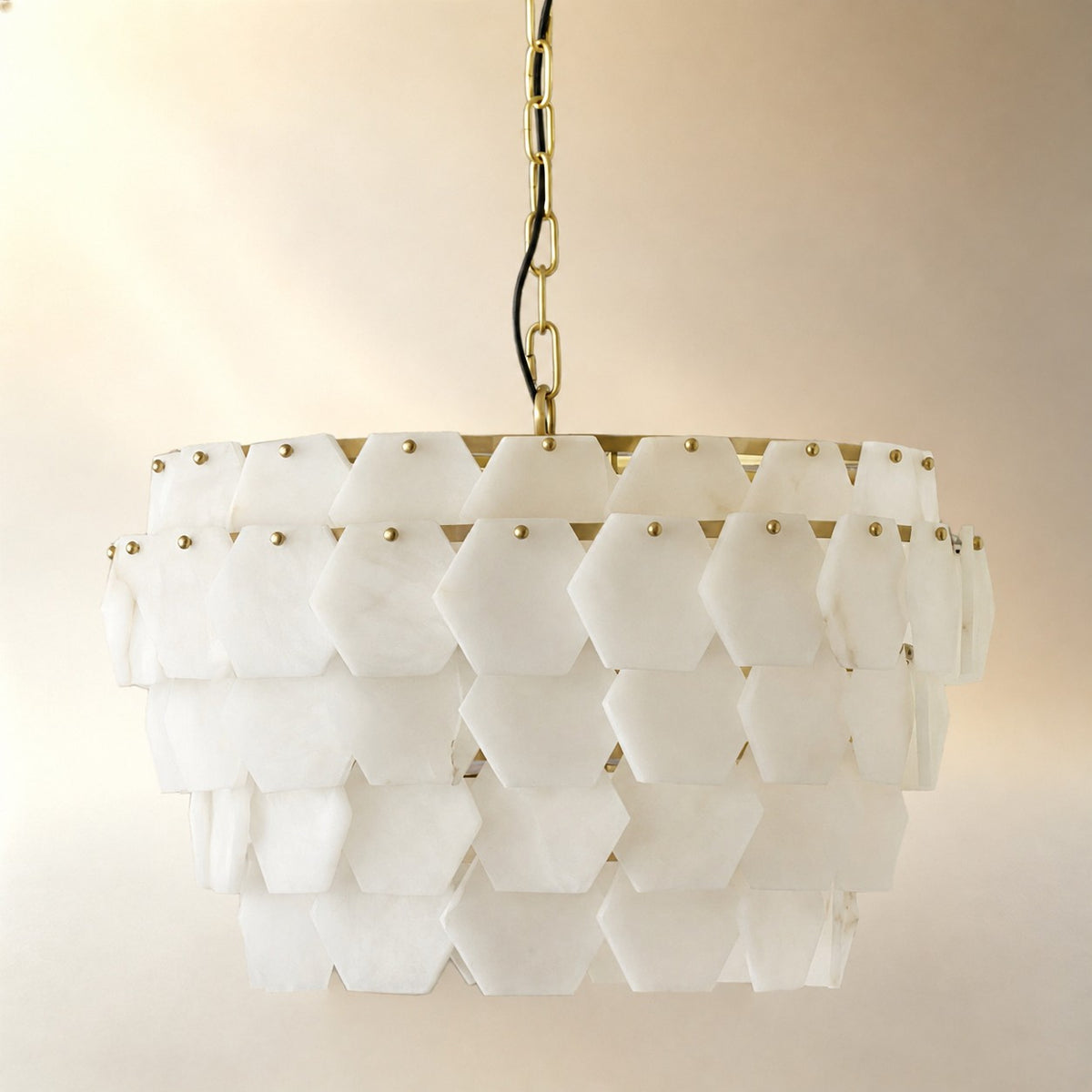 Hexa Cloud Alabaster Pendant Light