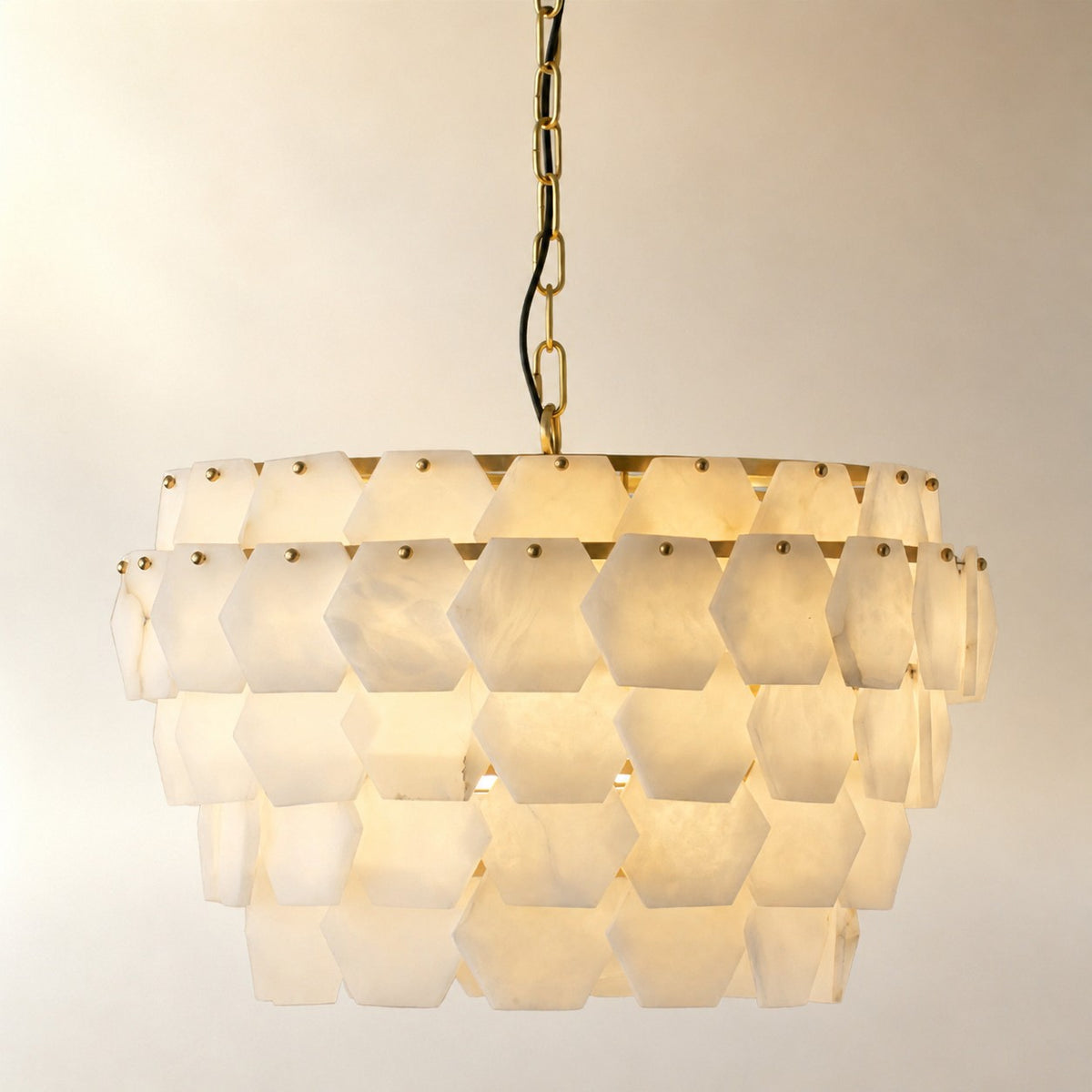 Hexa Cloud Alabaster Pendant Light