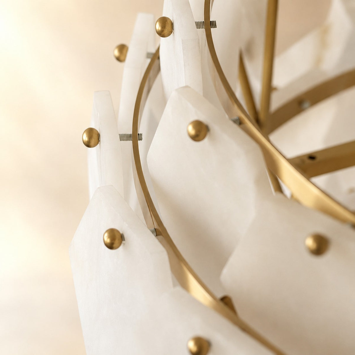 Hexa Cloud Alabaster Pendant Light