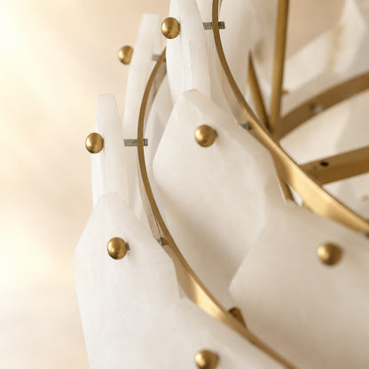 Hexa Cloud Alabaster Pendant Light