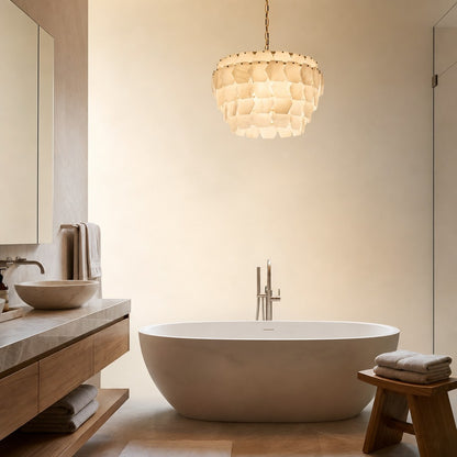 Hexa Cloud Alabaster Pendant Light