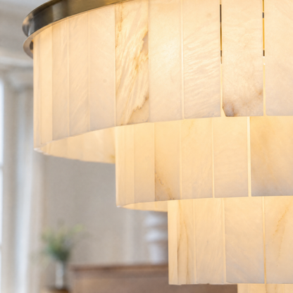 Loria Modern Alabaster Dining Room Light