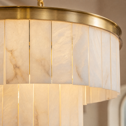 Loria Modern Alabaster Dining Room Light