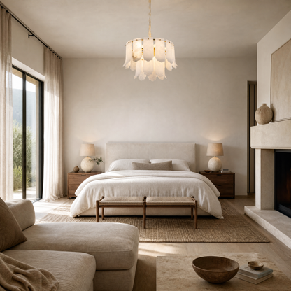 Loria Modern Alabaster Round Pendant Light