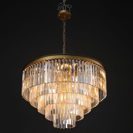 Cylind Vintage Sumptuous Round Chandelier 20"/32"/44"