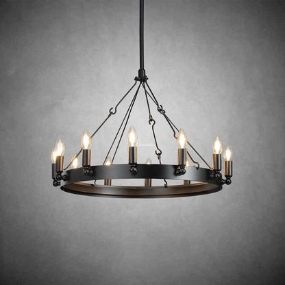 Celestine Vintage Candelabra Round Chandelier