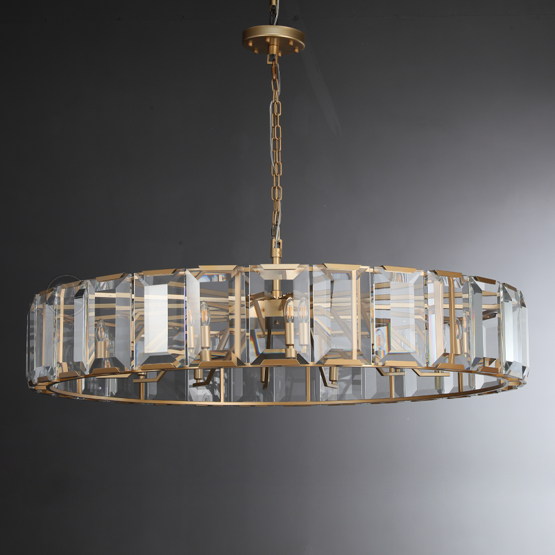 Moonlit Crystal Round Chandelier