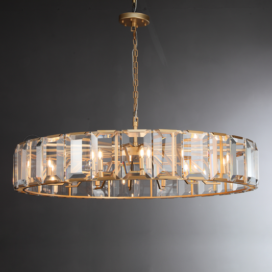 Moonlit Crystal Round Chandelier