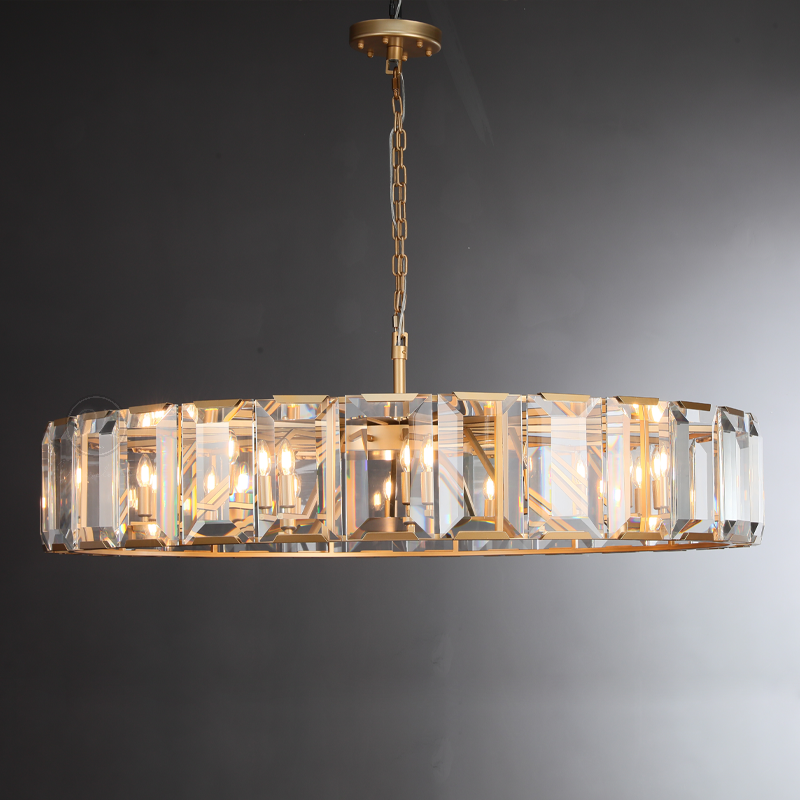 Moonlit Crystal Round Chandelier